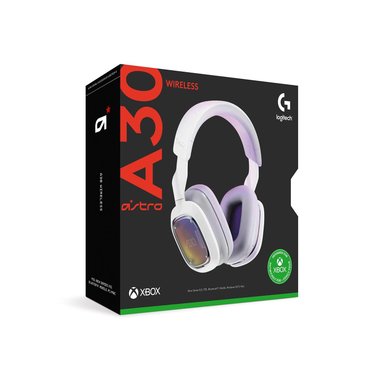 AUDÍFONOS GAMER ASTRO OVER-EAR A30 C/MICROF WIRELESS PC/MAC/XB WHITE - 1