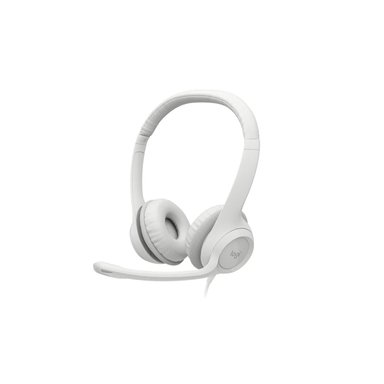 AUDÍFONOS GAMER LOGITECH OVER-EAR H390 C/MICROF USB NOISE CANCELLING WHITE - 2