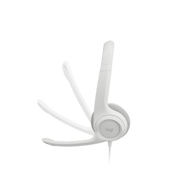AUDÍFONOS GAMER LOGITECH OVER-EAR H390 C/MICROF USB NOISE CANCELLING WHITE - 3
