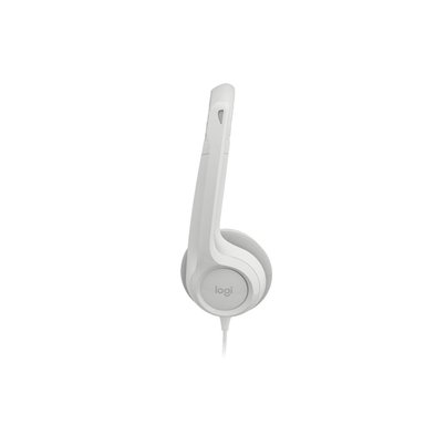 AUDÍFONOS GAMER LOGITECH OVER-EAR H390 C/MICROF USB NOISE CANCELLING WHITE - 4