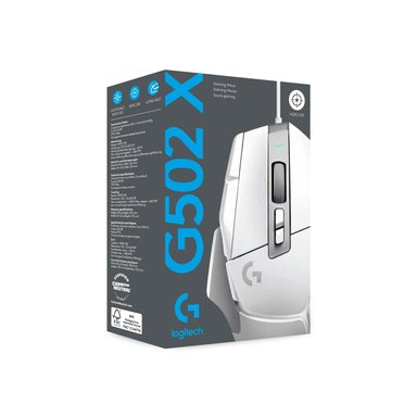 MOUSE GAMER LOGITECH G502 X BLANCO HERO 25DPI WHITE - 1