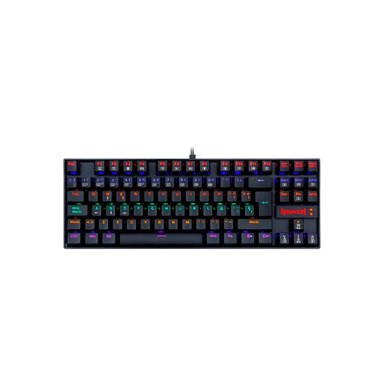 TECLADO REDRAGON GAMER KUMARA RAINBOW SPANISH K552W KR SP BLACK RED SWITCH TKL - 1