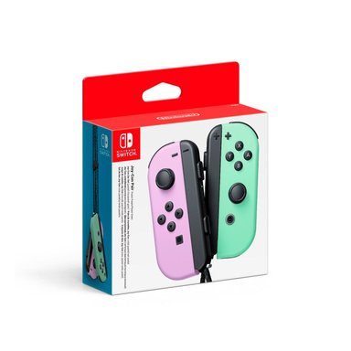 CONTROLES NINTENDO SWITCH JOY-CON L R PURPURA PASTEL VERDE PASTEL - 1