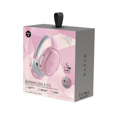 AUDÍFONOS GAMER RAZER OVER-EAR BARRACUDA X C/MICROF WIRELESS 7.1 MULTI-PLATFORM QUARTZ PINK BLUETOOTH - 1