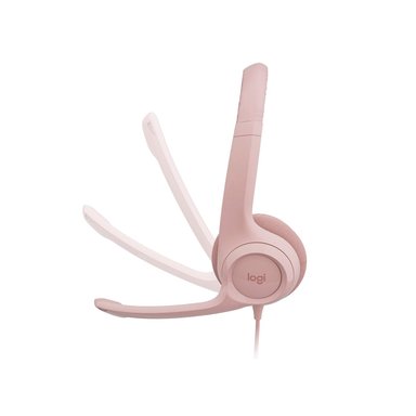 AUDÍFONOS GAMER LOGITECH OVER-EAR H390 C/MICROF USB NOICE CANCELING MIC ROSA - 4