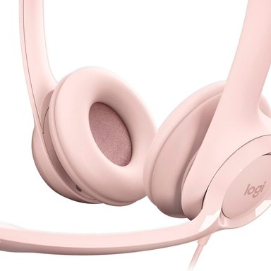 AUDÍFONOS GAMER LOGITECH OVER-EAR H390 C/MICROF USB NOICE CANCELING MIC ROSA - 5