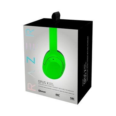 AUDÍFONOS GAMER RAZER OVER-EAR OPUS X C/MICROF BT NOISE CANCELLATION VERDE EDICION BLUETOOTH - 1