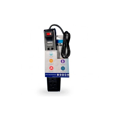 SUPRESOR DE PICOS CDP R-SS6I 6 TOMAS 220V NEGRO - 1