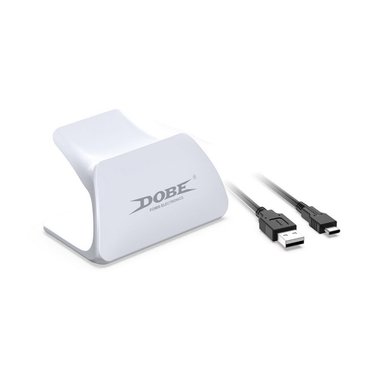 SOPORTE CARGADOR DOBE PARA MANDO DUALSENSE PS5 BLANCO - 3
