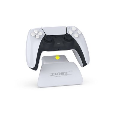 SOPORTE CARGADOR DOBE PARA MANDO DUALSENSE PS5 BLANCO - 4