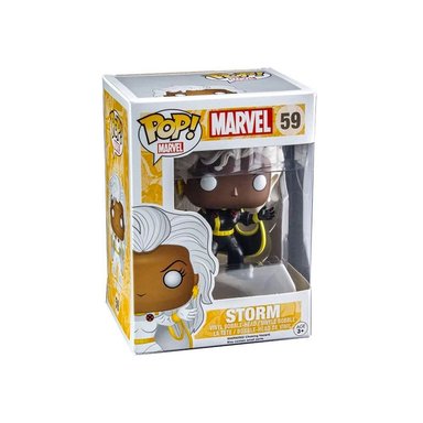 FIGURA FUNKO POP MARVEL TORMENTA TRAJE NEGRO BOBBLE HEAD #59 - 1