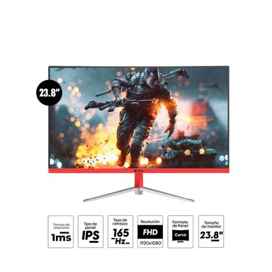 MONITOR GAMER TEROS GAMING TE-2470G 23.8" FULL HD 1080 CURVO IPS 165HZ 1MS - 1