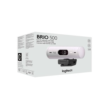 CÁMARA LOGITECH BRIO 500 FHD 1080P USB-C WHITE - 1