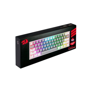 TECLADO REDRAGON GAMER FIZZ PRO WIRELESS SPANISH -RGB-WG WHITE-GRAY K616 - 5