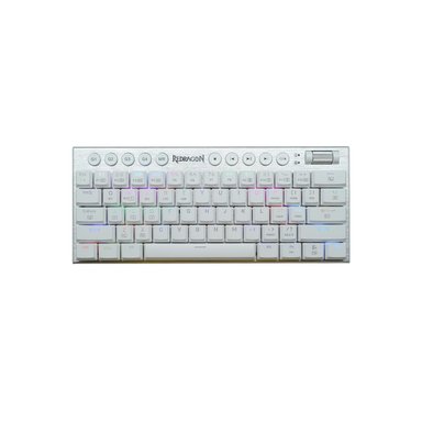 TECLADO REDRAGON GAMER HORUS MINI CABLEADO ENGLISH K632-PRO-RGB WHITE RED SWITCH - 2