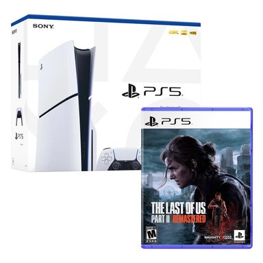 CONSOLA PS5 PLAYSTATION 5 SLIMCON LECTOR DE DISCOS + THE LAST OF US II - 1