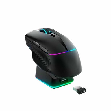 MOUSE GAMER INALÁMBRICO MACHENIKE L8 PRO NEGRO TRI-MODES BLACK - 3