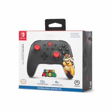 MANDO NINTENDO SWITCH PRO POWERA WIRELESS BOWSER - 4