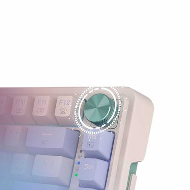 TECLADO INALÁMBRICO REDRAGON GAMER UCAL PRO-RGB WIRELESS ENGLISH PASTEL K673CPG - 4