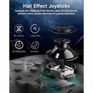 MANDO EASYSMX INALÁMBRICO WIFI BT USB-C BOTONES MECANICOS GYRO MOTION GRIS X10 - 3