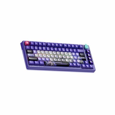 TECLADO INALÁMBRICO MACHENIKE GAMER T B82 TRI-MODE RGB PURPLE LINEAR SWITCH PURPLE/GREEN K600 - 3