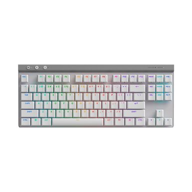 TECLADO INALÁMBRICO LOGITECH GAMER TKL LIGHTSPEED/BT LIGHTSYNC RGB WHITE G515 - 1