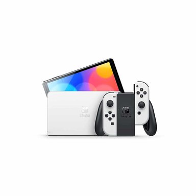 CONSOLA NINTENDO SWITCH MODELO OLED BLANCO + MARIO PARTY JAMBOREE + MARIO KART - 3