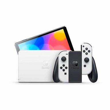 CONSOLA NINTENDO SWITCH MODELO OLED BLANCO + MARIO PARTY JAMBOREE - 2