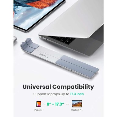 SOPORTE PORTÁTIL UGREEN PARA LAPTOP DE 8' A 17.3' METAL SILVER (40289) - 2