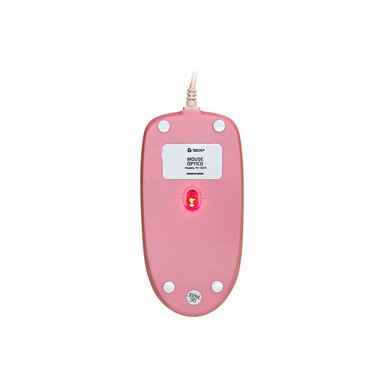 MOUSE TEROS TE-1221S ÓPTICO 1000 DPI USB 3 BOTONES PINK - 6