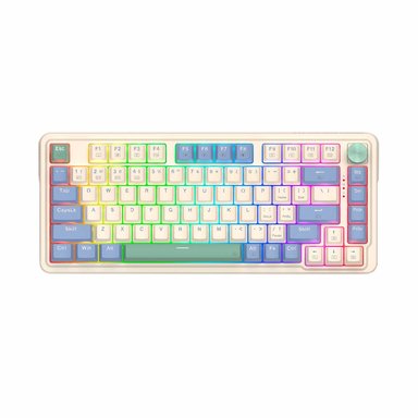 TECLADO GAMER REDRAGON UCAL PRO RGB WIRELESS SPANISH K673CPG PASTEL - 1