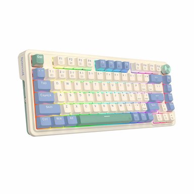 TECLADO GAMER REDRAGON UCAL PRO RGB WIRELESS SPANISH K673CPG PASTEL - 2