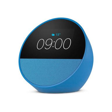 ALEXA ECHO SPOT BOCINA INTELIGENTE AZUL ACERO - 1