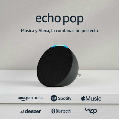PARLANTE INTELIGENTE AMAZON ECHO POP BLACK - 5