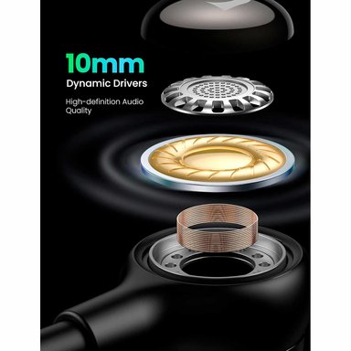 AUDIFONOS ALAMBRICOS UGREEN USB-C IN-EAR CON MICROFONO NEGRO EP103-30638 - 2