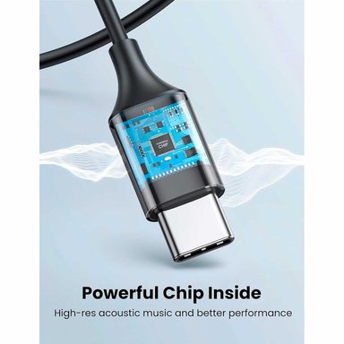 AUDIFONOS ALAMBRICOS UGREEN USB-C IN-EAR CON MICROFONO NEGRO EP103-30638 - 4
