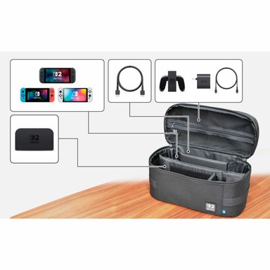 ESTUCHE COMPACTO HORI CARRY ALL PARA NINTENDO SWITCH 2 NEGRO - 4