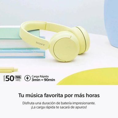AUDIFONOS SONY INALAMBRICOS BLUETOOTH WH-CH520 AMARILLO - 5