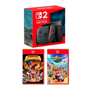 CONSOLA NINTENDO SWITCH 2 + MARIO KART WORLD  + DONKEY KONG BANANZA - 1