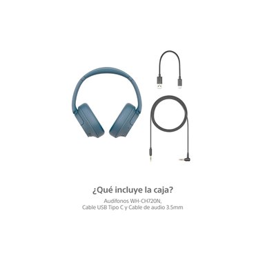 AUDIFONOS BLUETOOTH SONY WH-CH720N NOISE CANCELLING BLUE - 3