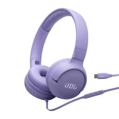 AUDIFONOS JBL TUNE 520C CON CABLE USB-C MORADO - 1