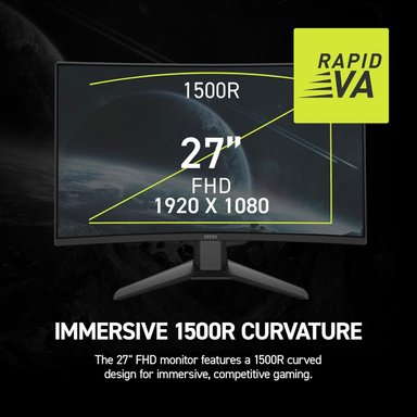 MONITOR GAMING CURVO 27' MSI MAG 274CF X24 FHD 240HZ 0.5MS - 4