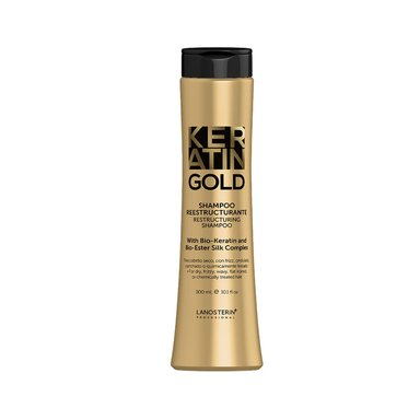 SHAMPOO KERATIN GOLD 23010300 300ML REESTRUCTURANTE