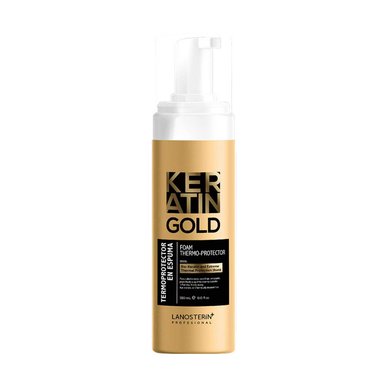 TERMOPROTECTOR EN ESPUMA KERATIN GOLD 180 ML