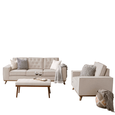 JUEGO SALA HOME PREMIUM KLOE 3 1 + BANQUETA