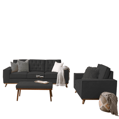 JUEGO SALA HOME PREMIUM KLOE 3 1 + BANQUETA