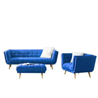 JUEGO DE SALA HOME PREMIUM GLADYS 3 1 + BANQUETA