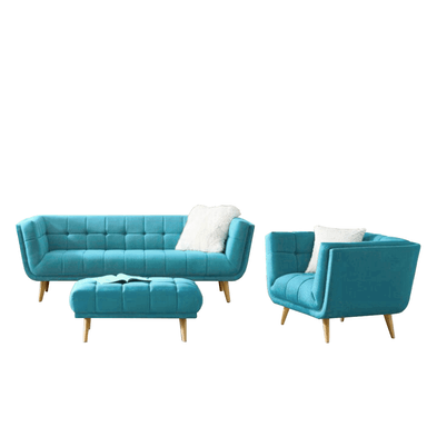 JUEGO SALA HOME PREMIUM GLADYS 3 1 + BANQUETA