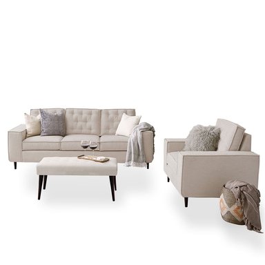 JUEGO SALA HOME PREMIUM KALHESI 3 1 + BANQUETA