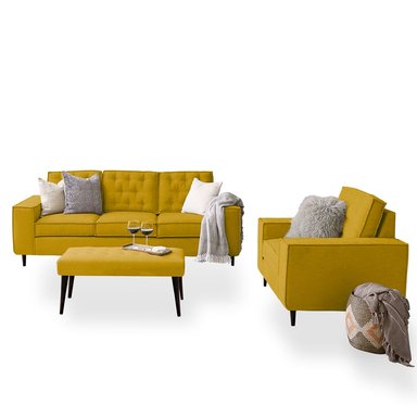 JUEGO SALA HOME PREMIUM KALHESI 3 1 + BANQUETA